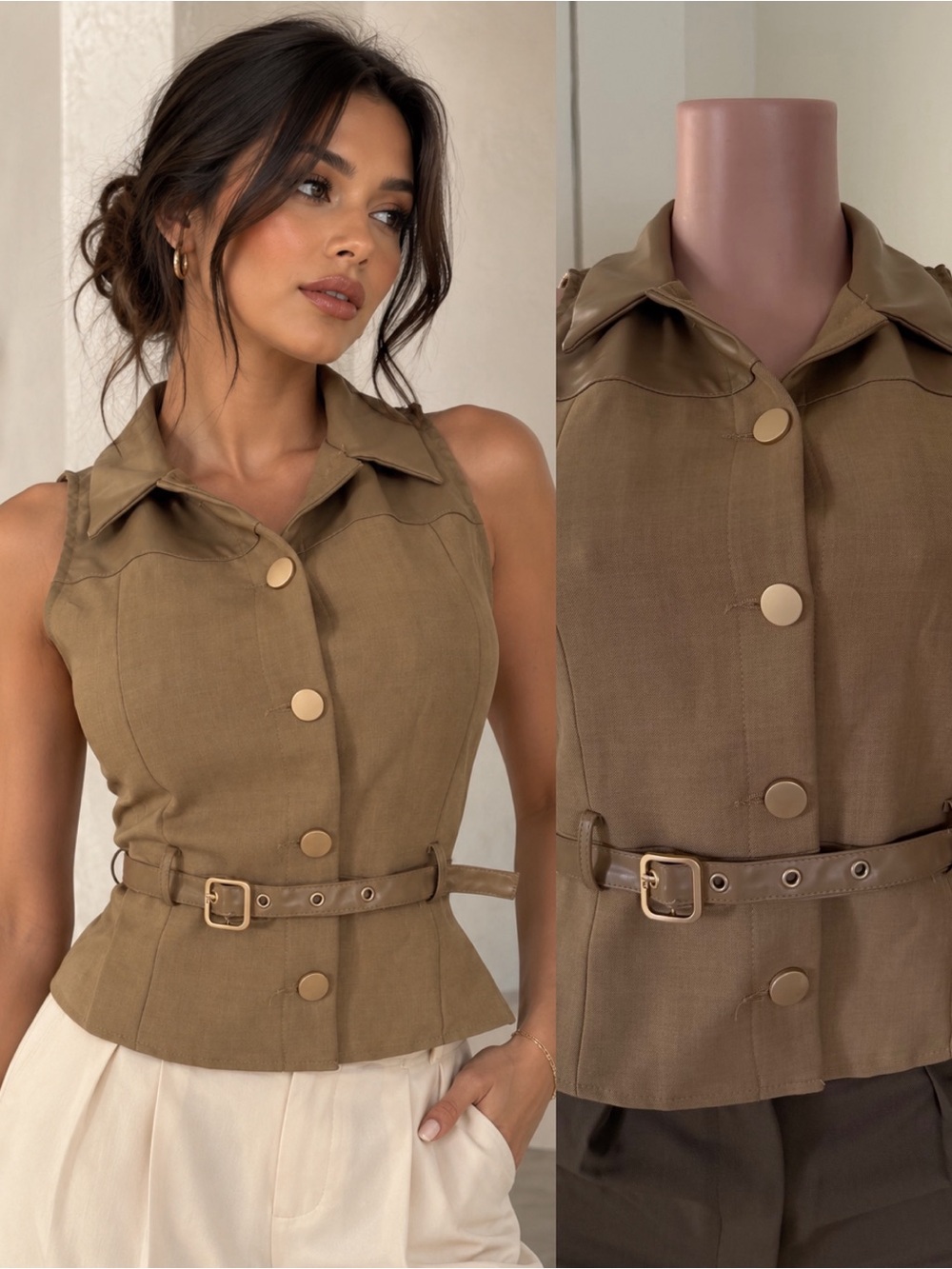 Belted Vest NWT